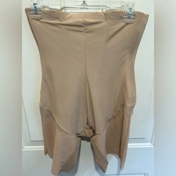Set of 2 Honeylove Womens XL Sand Beige SuperPower Short w. Flexible Boning